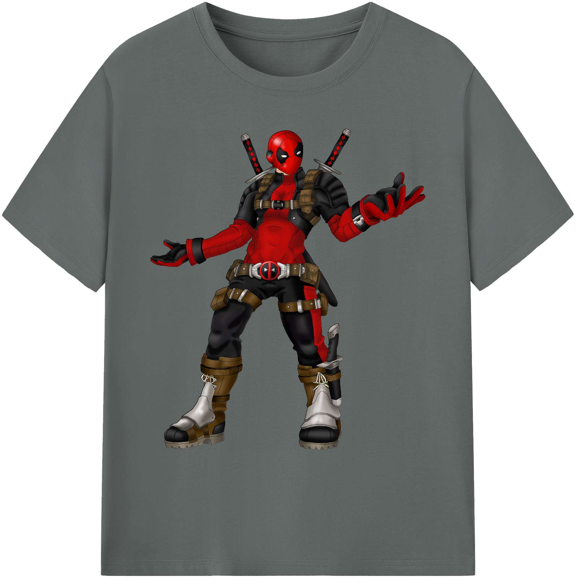 （画像用） Deadpool デッドプール 綿100％ メンズ半袖Tシャツ｜肌触りやわらか＆通気性